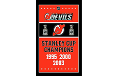 New Jersey Devils Stanley Cup Champions Flag 3ft x 5ft Polyester NHL Banner Flying Size No